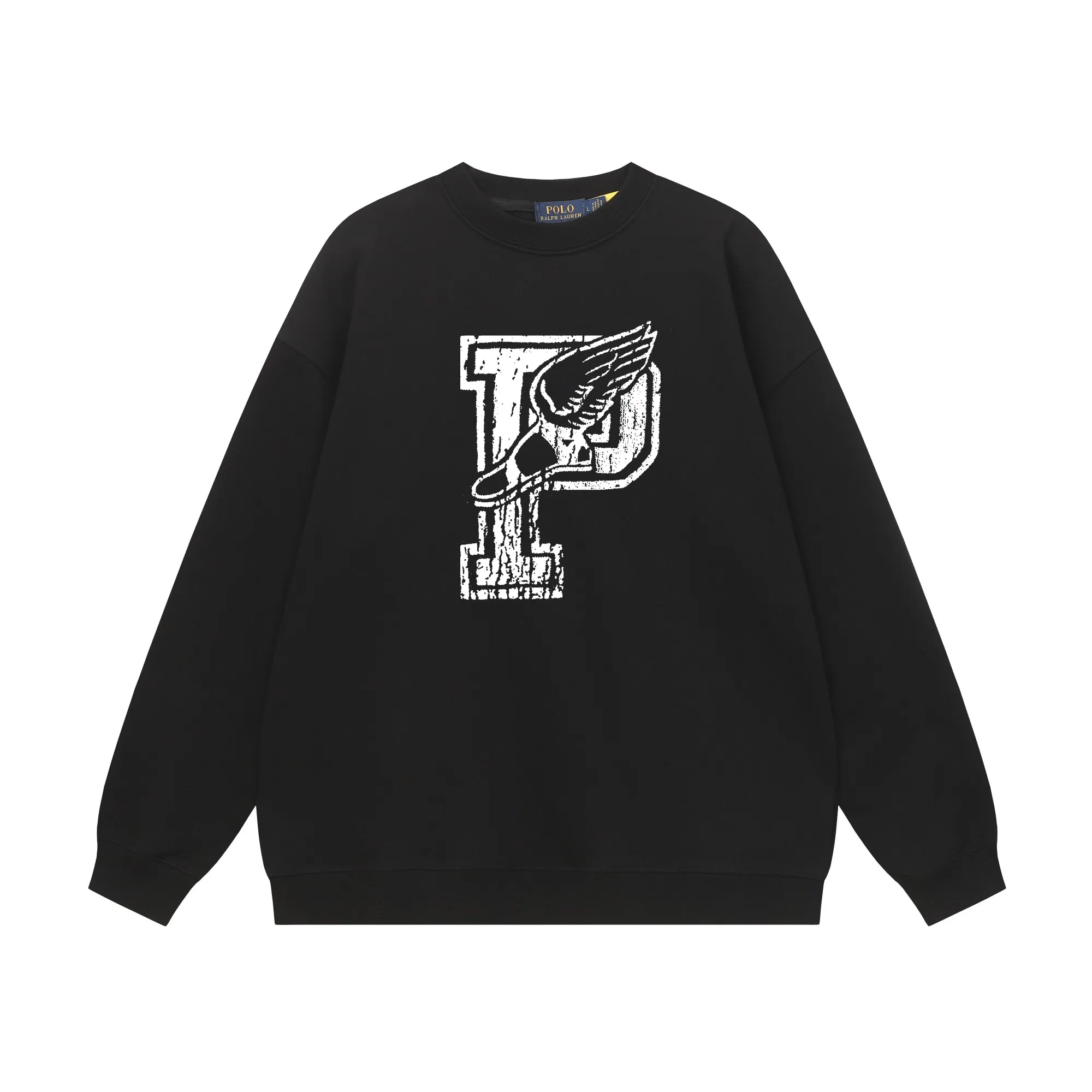 P200 Long-term stock] RalphLauren/Ralph Lauren 2025 autumn and winter new bear letter print 420g heavy large terry sweatshirt Ralph Lauren's age-reducing item, the coat fabric is made of 85% cotton ➕15% polyester, which not only retains the softness, comfort and breathability of cotton, but also adds the wear resistance and wrinkle resistance of polyester fiber, making the clothes more durable and easy to care for. Even in slightly cooler weather, you won't feel stuffy when wearing it. This kind of fabric has a natural crisp feel and is not easy to pill or deform. The bear on the chest is printed with English letters. It is full of color, full of three-dimensionality, and lifelike, adding a bit of liveliness and interest to the whole sweatshirt. There is no pressure to dress, regardless of age or gender. Complete accessories! Color: black, white, navy blue, light floral gray Size: M-L-XL-XXL